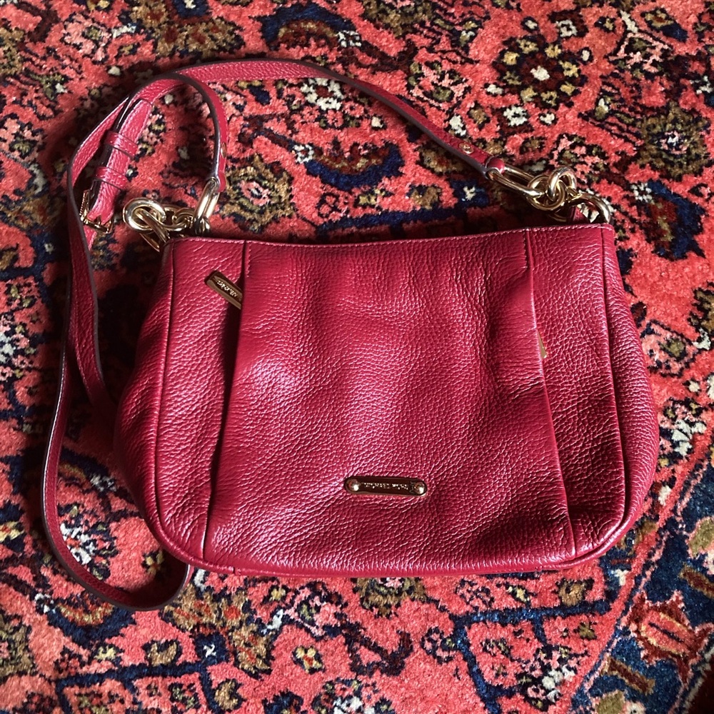 Michael Kors Red Leather Bag